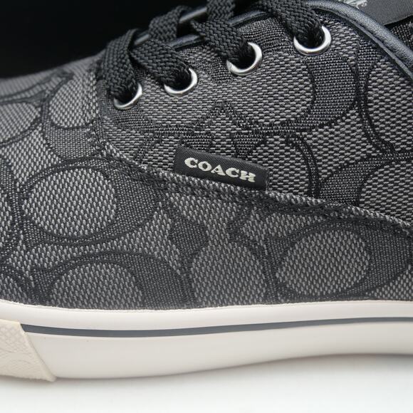 NEW Coach Women's 8.5 Citysole Skate Sneakers Shoes Charcoal Black Leather - Picture 3 of 14